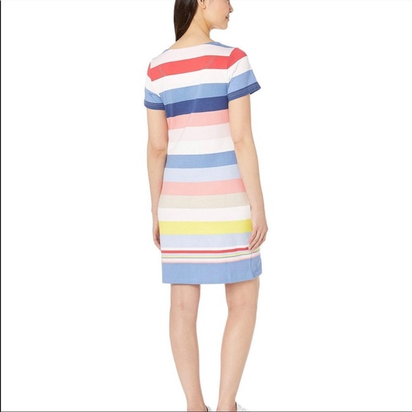 Joules Riviera Dress - Blue Multistripe - Size 2 - Picture 2 of 9